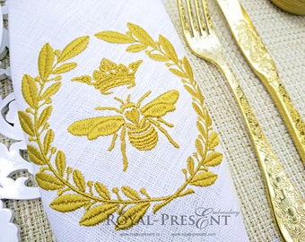 Machine Embroidery Design Royal Bee | Napoleonic bee