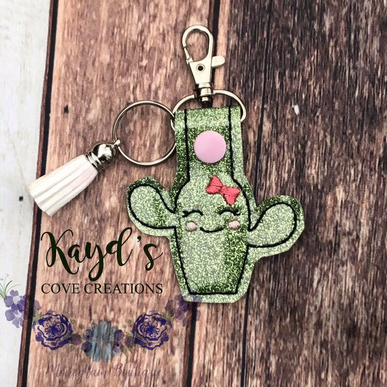 Cactus Keychain Cacti Key Chain Cactus Keyfob Cactus Snap | Etsy