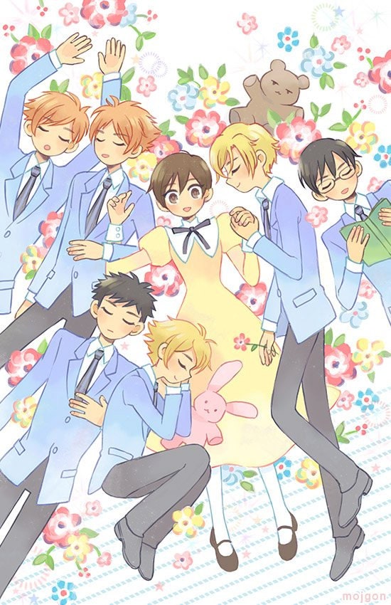  Ouran High School Host Club Poster Anime Rose Pearl