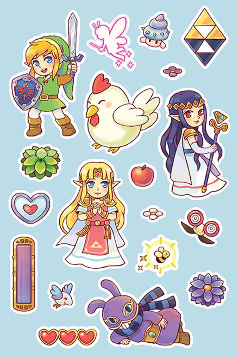 Zelda ALBW stickers Etsy