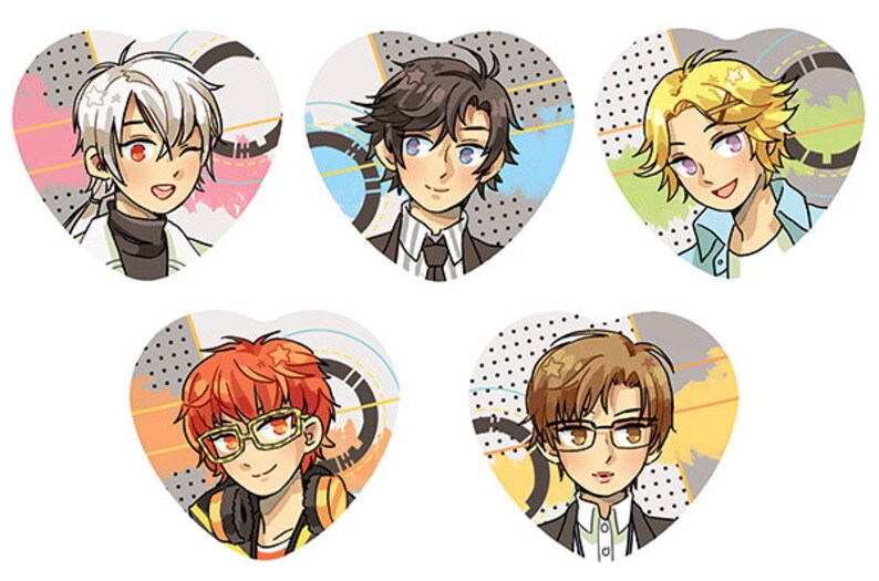 Mystic Messenger Heart Pins Etsy