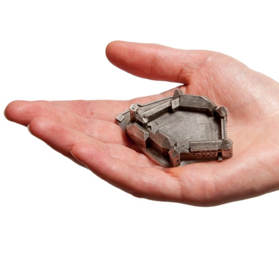 Ljubljana Castle Scale Model 1:2000 - Lead Free Pewter