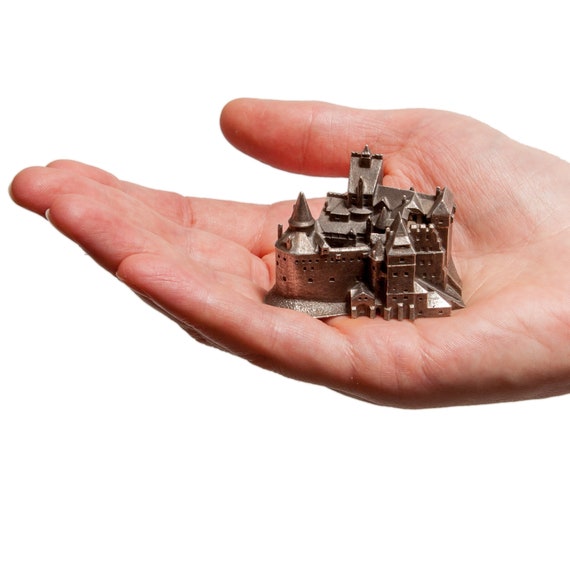 Count Dracula's home - Bran Castle Scale Model 1:1000 - Lead Free Pewter