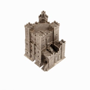Newcastle mantiene architettura storica modello in scala 1:1000 edificio in peltro cavaliere britannico souvenir miniatura antica replica normanna