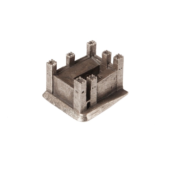 Sadaba castle historical architecture scale model 1:2000 - pewter miniature Archiminima Replica, Middle Ages Spanish castle, Aragon.