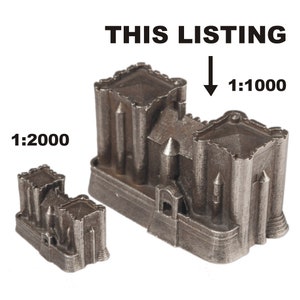 Donjon de Niort castle historical architecture scale model 1:1000 French British building knight souvenir miniature Archiminima image 2