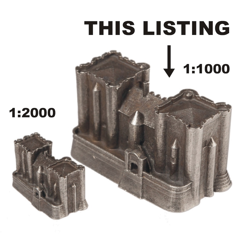 Donjon de Niort castle historical architecture scale model 1:1000 French British building knight souvenir miniature Archiminima image 2