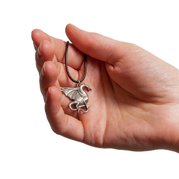 Ljubljana Dragon - Smaller Lead Free Pewter Necklace - Cord Included