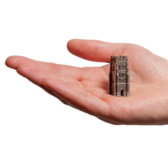 Tower on Glastonbury Tor - Pewter Scale Model 1:500 - King Arthur's Isle of Avalon