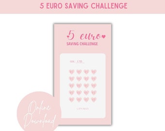 5 euro saving challenge | cashstuffing | A6 zipper pouch | budget binder