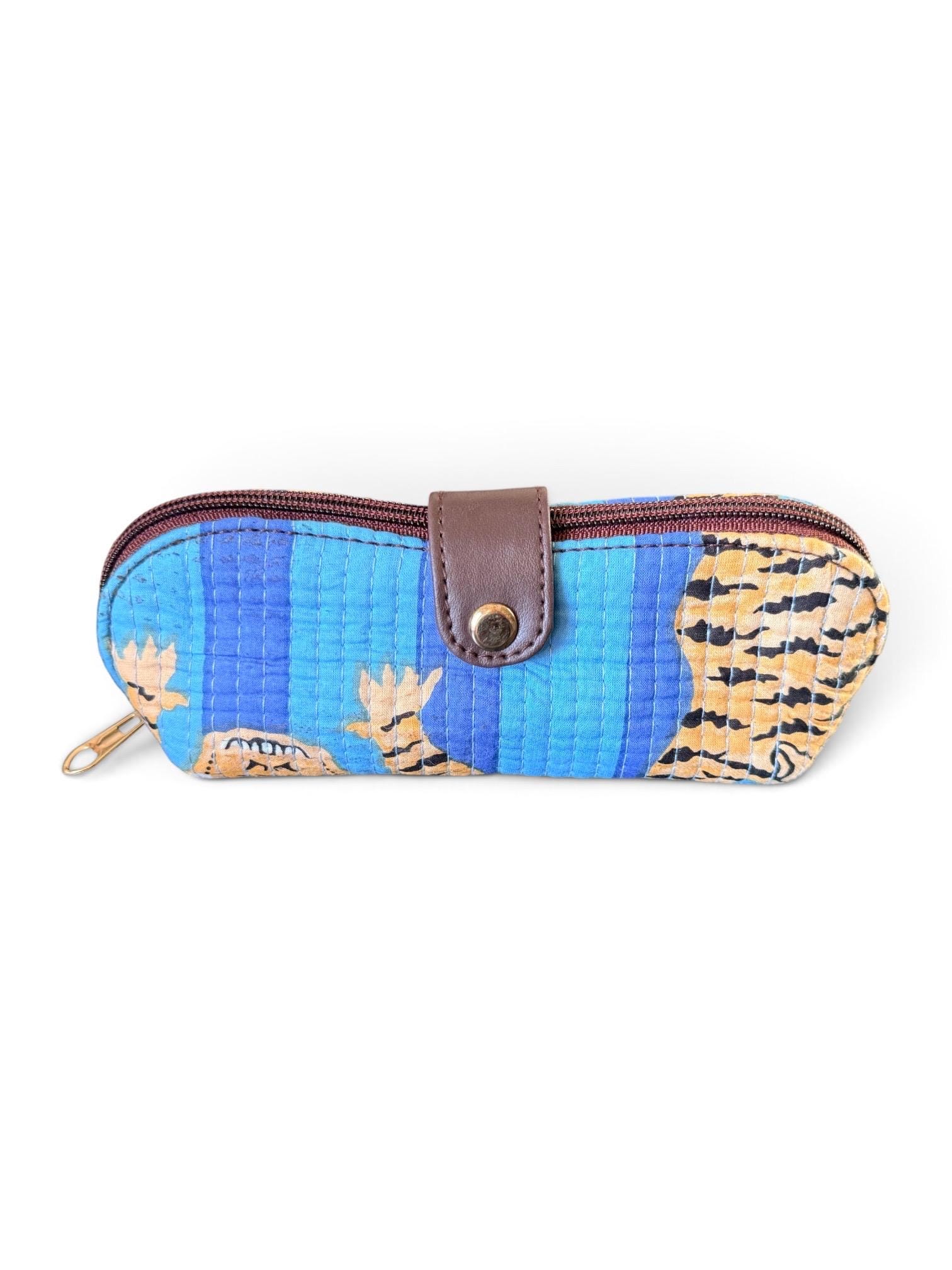 Blue Tiger Stripe - brillenhoesje
