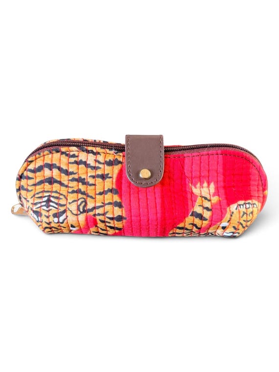 Red Tiger Stripe - brillenhoesje