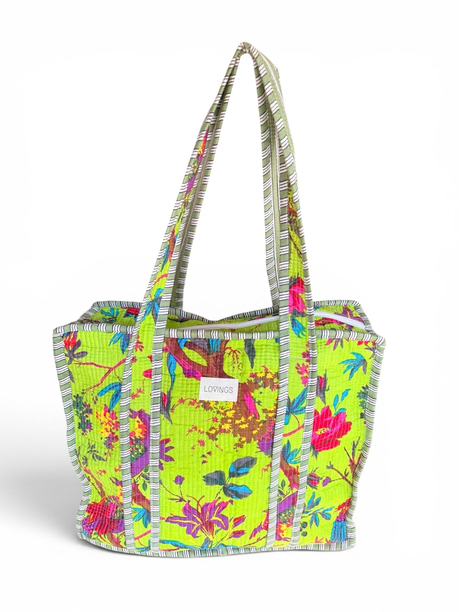 Tropical Lime - Tote Bag met Rits