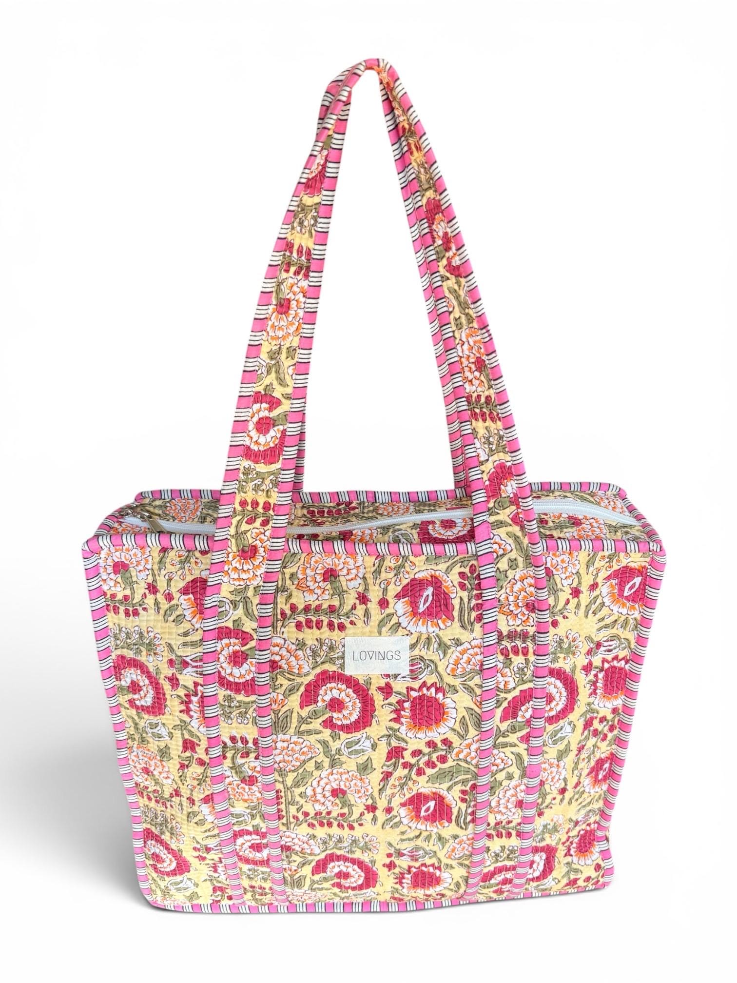 Summer Bloom - Tote Bag met Rits