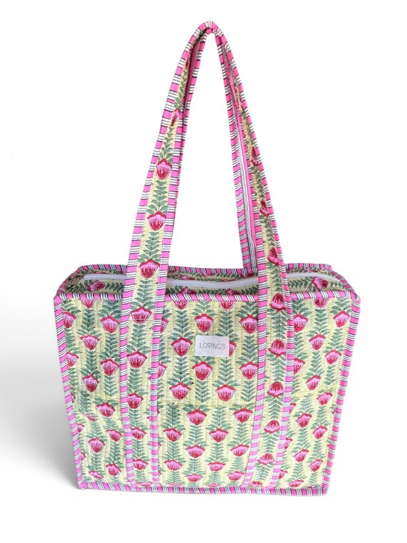 Tulip Blush - Tote Bag met Rits