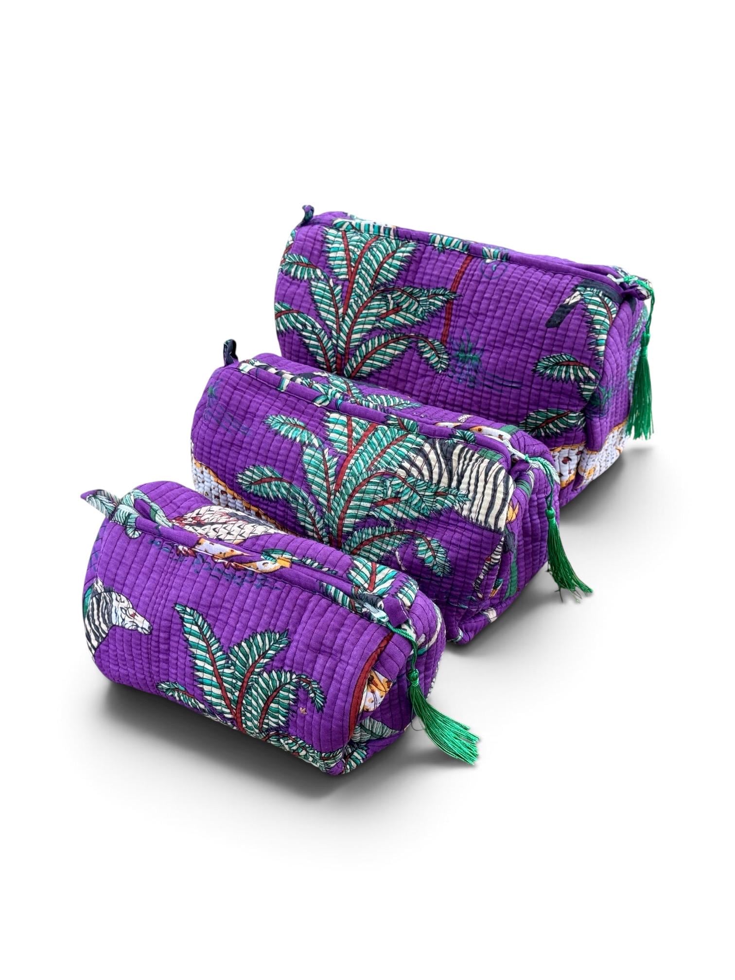 Purple Jungle - Beauty bags
