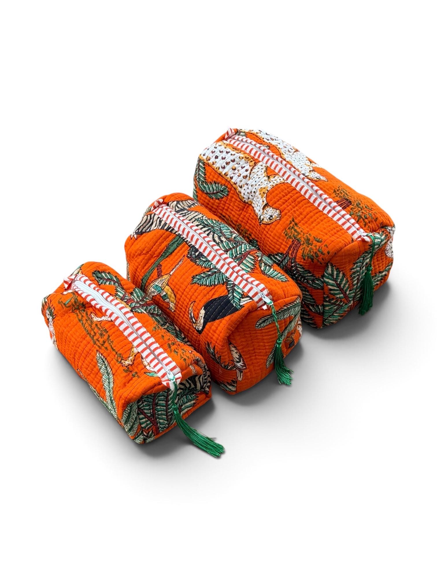Orange Jungle - Beauty bags
