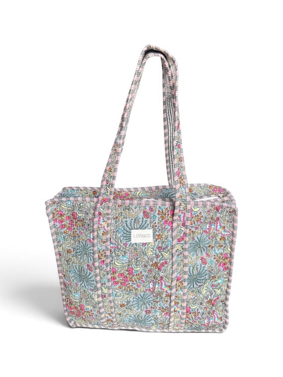 Grey Garden - Tote Bag met Rits