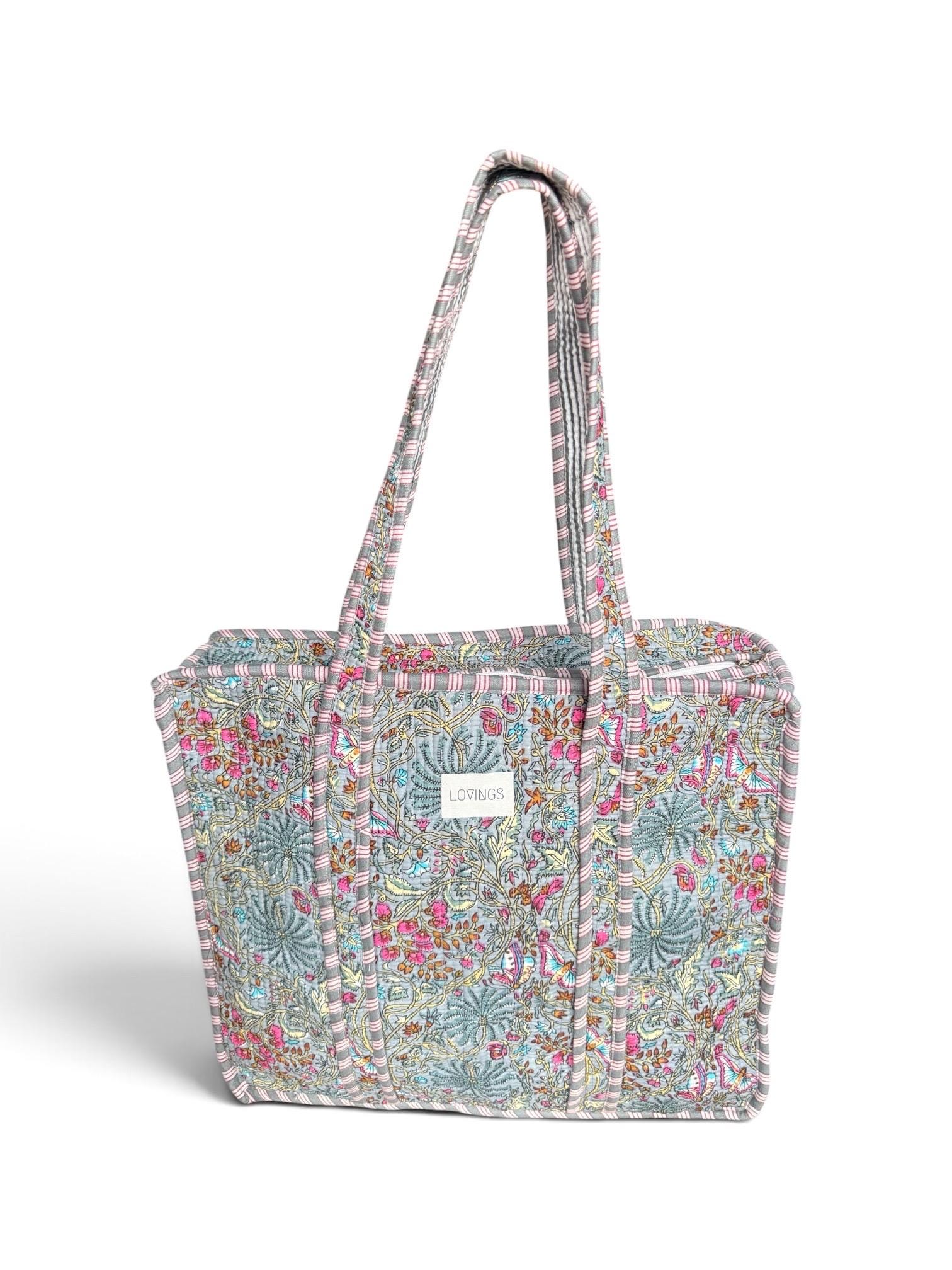 Grey Garden - Tote Bag met Rits