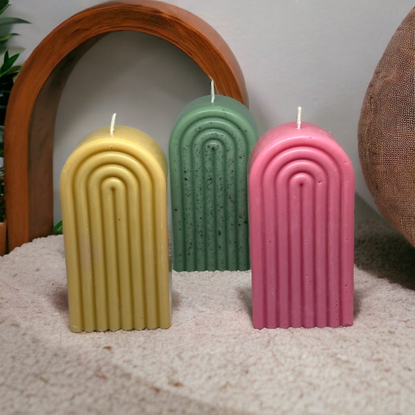 Regenboog boog retro kaars | Arch candle