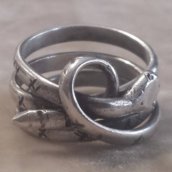 Vintage Sterling Silver Snake Ring