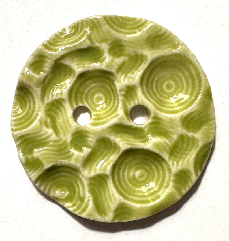 Textured 1.5-inch Buttons Handmade Fine Porcelain Ceramic Fascinating ...