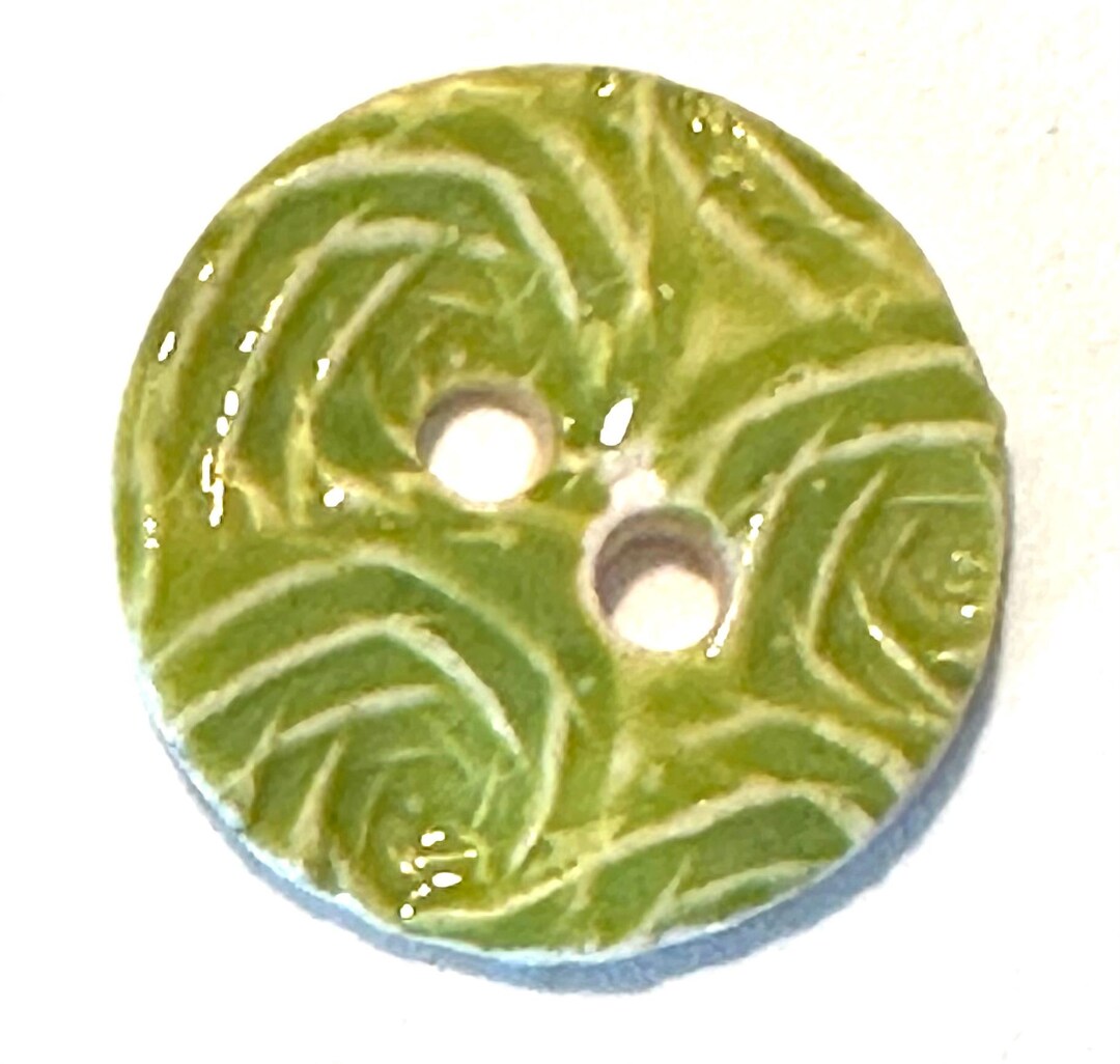 Textured 1-inch Buttons Handmade Porcelain Ceramic Fascinating Texture ...