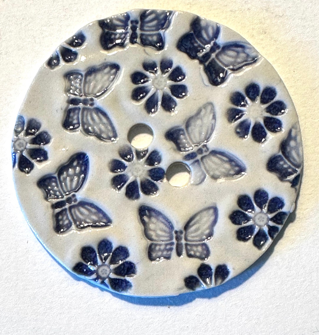Large Ceramic Buttons Jumbo Button 2.40-inch Handmade Fine Porcelain Ceramic Extra Large ...