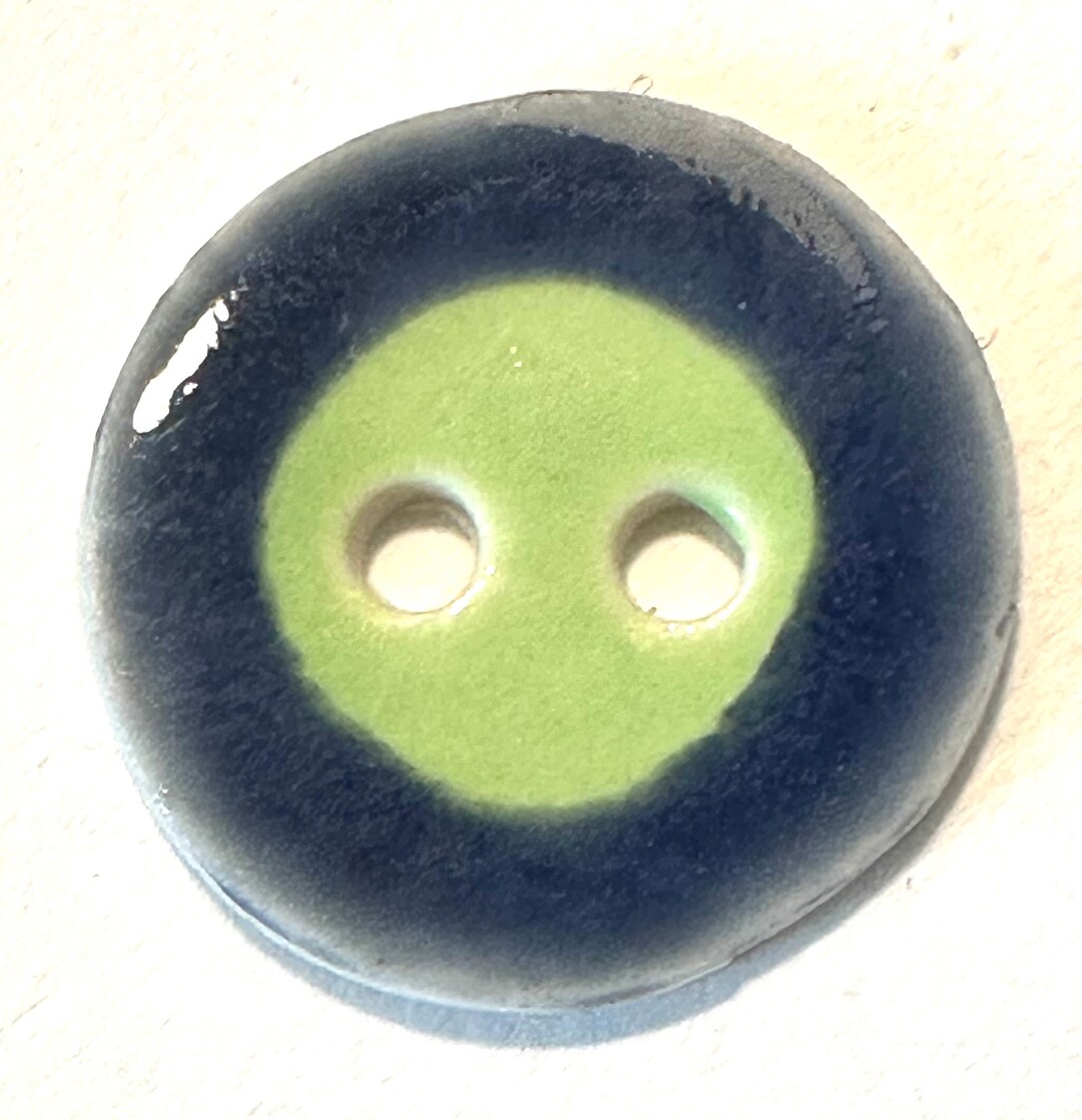 Joy of Color! Scant 1-inch (15/16-inch) Handmade Fine English Porcelain ...