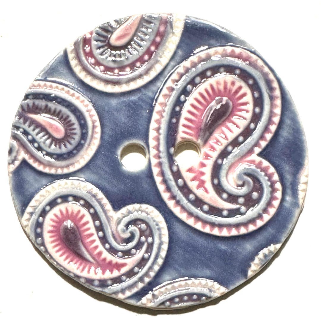 Large Ceramic Buttons Jumbo 2.38-inch Handmade Fine Porcelain Ceramic Extra Large Sewing ...