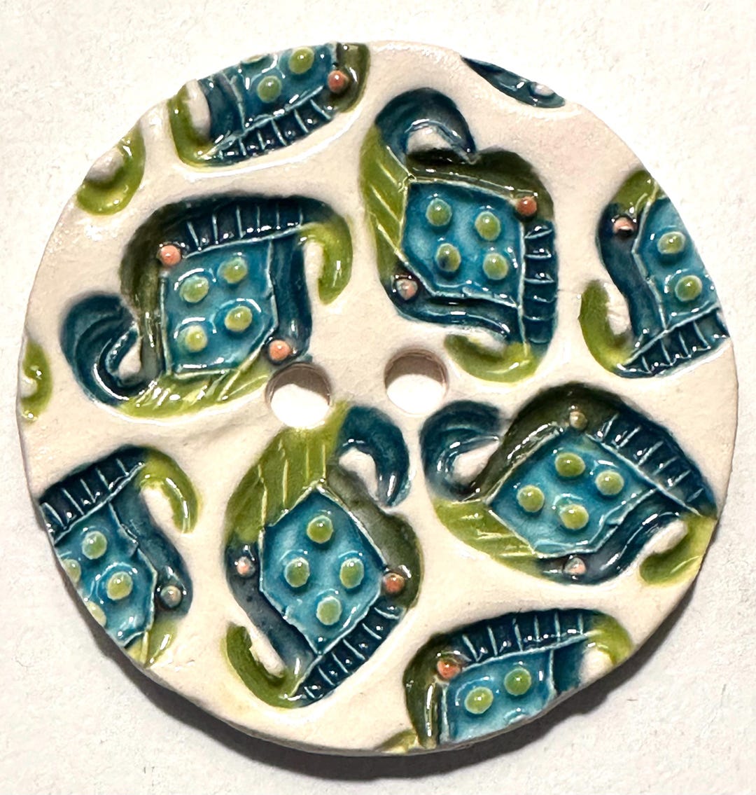 Large Ceramic Buttons Jumbo 2.38-inch Handmade Porcelain Ceramic Extra-large Sew Button ...