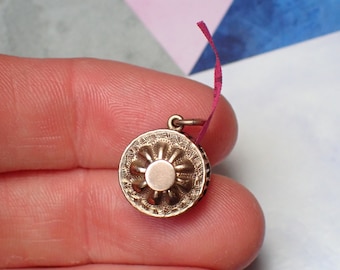 Antique 9ct Gold Miniature Sewing Tape Measure Chatelaine Charm