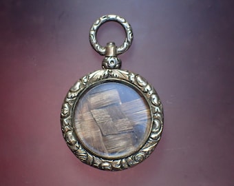 Antique Georgian Gold Filled Mourning Locket, circa 1830