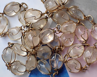 Vintage Rock Crystal Bead Necklace