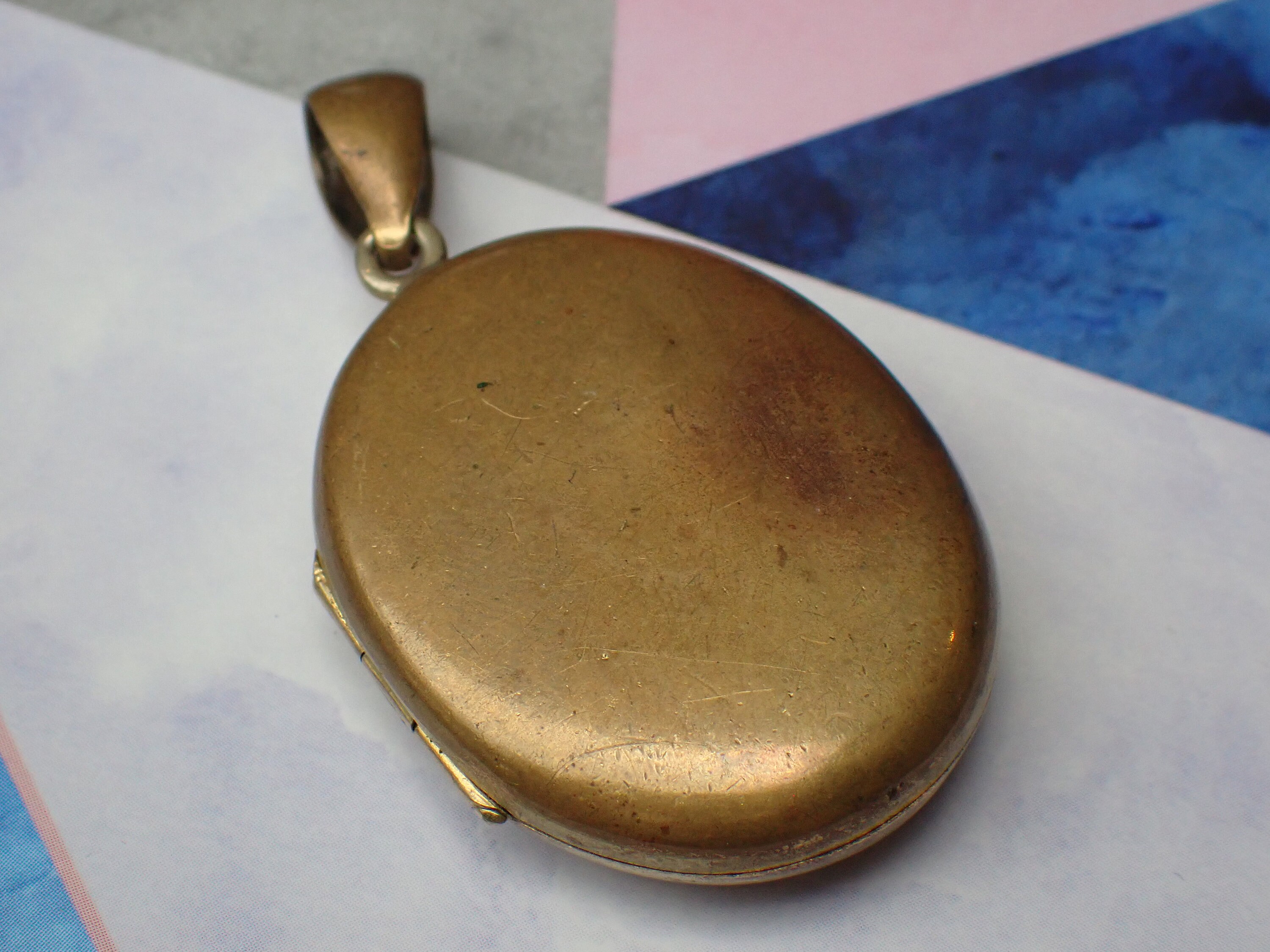 Antique Victorian Yellow Metal & Black Enamel Anchor Locket - Etsy