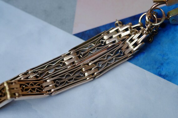 Antique Late Victorian 9ct Gold Fancy Link Gate B… - image 8