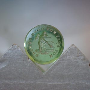 Loose Antique Paste "Not Lost But Gone Before" Cupid Seal