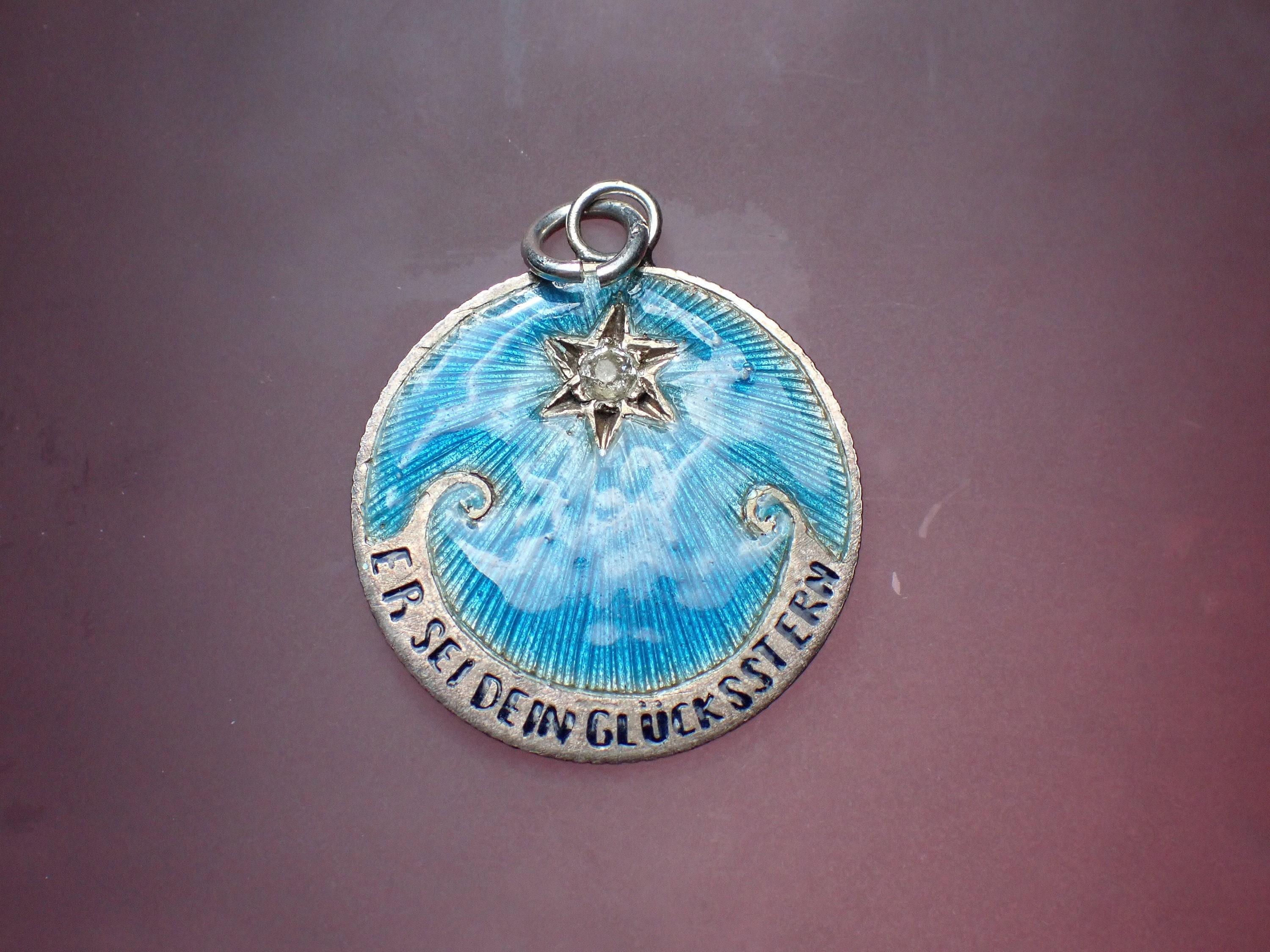 Antique German Silver & Enamel 