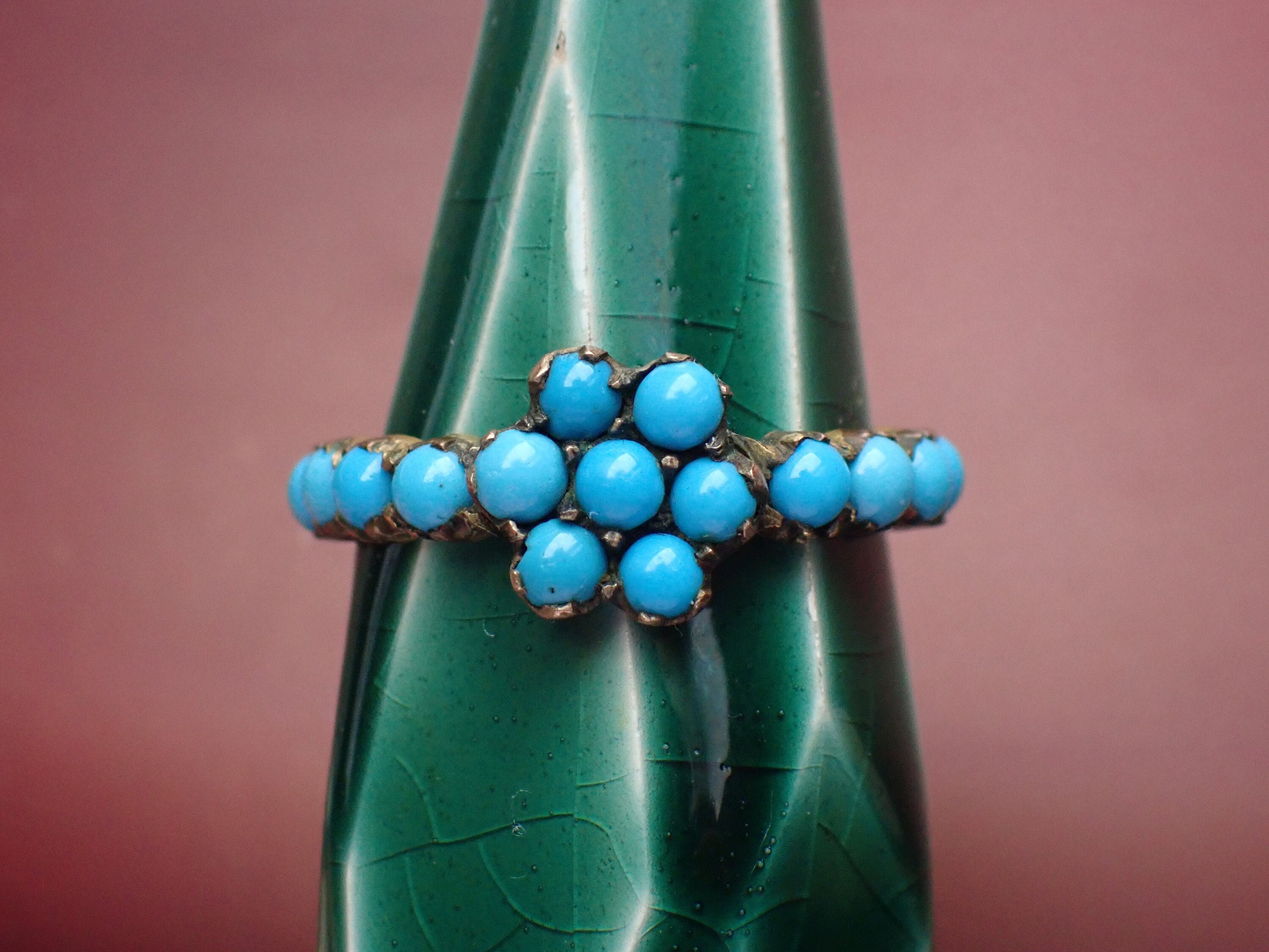 Antique victorian cheap turquoise ring