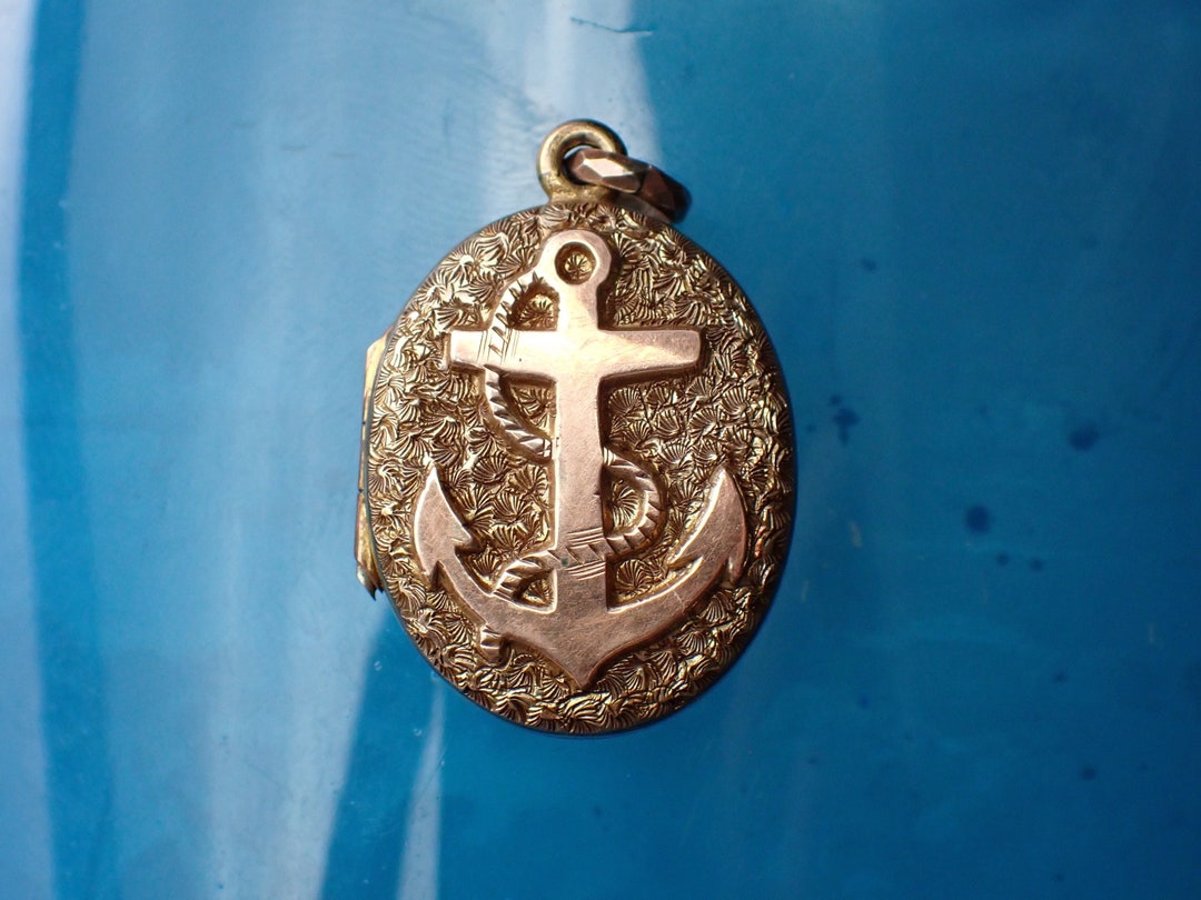 Antique Victorian 9ct Gold B&F Anchor Locket, Circa 1880 - Etsy