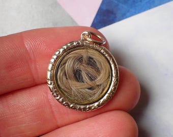 Antique Early Victorian Gold Filled Double Sided Mourning Locket