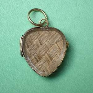 Antique Georgian 15ct Gold & Crystal Double Sided Heart Locket