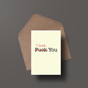 Cartão em branco. Qualquer cartão de ocasião. Notecard de tipografia de humor adulto. Cartão Pissy Foda-se