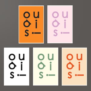 Cartão em branco MULTIPACK. Qualquer cartão de ocasião. Bloco de notas de tipografia em língua francesa