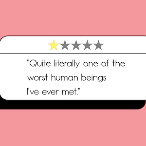 Biglietto di auguri vuoto. Qualsiasi biglietto d'occasione. Adult Humour Typography Notecard. Sarcastic Bad Review Card. Funny Review Card