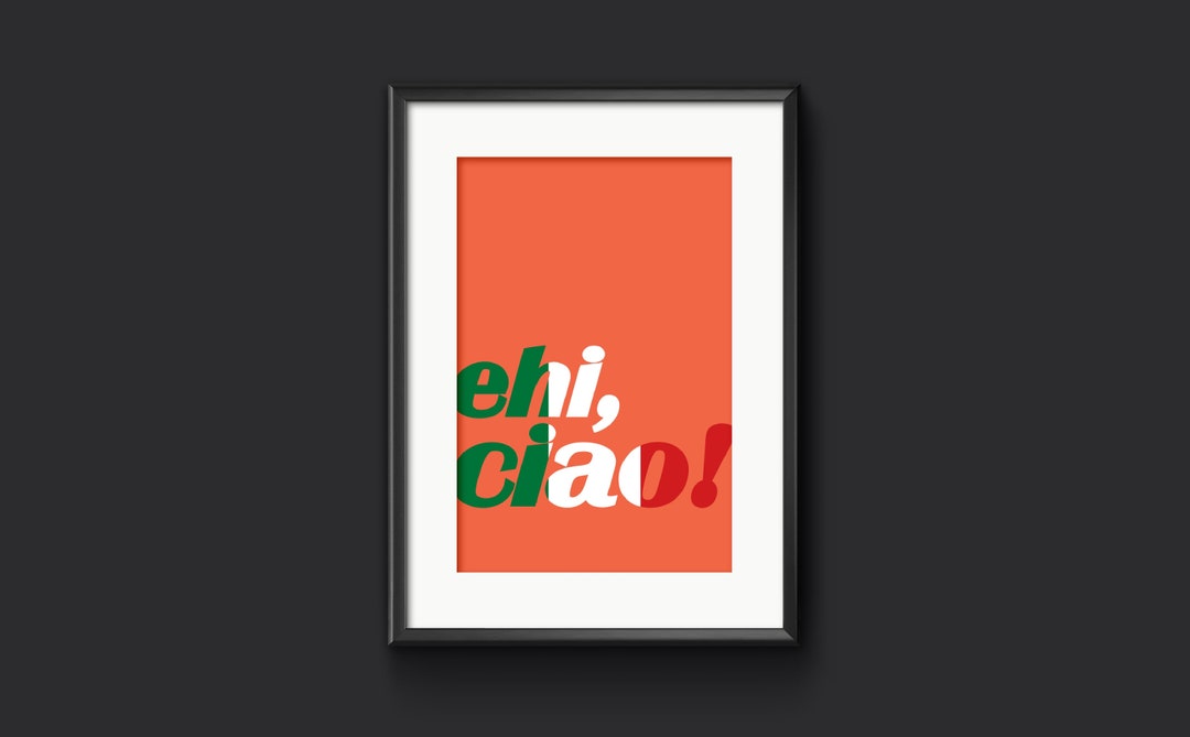 Poster Mural Vintage Espresso Café Italien - KUSTOM ART 40x30 Cm - Impression Artistique Sans Cadre