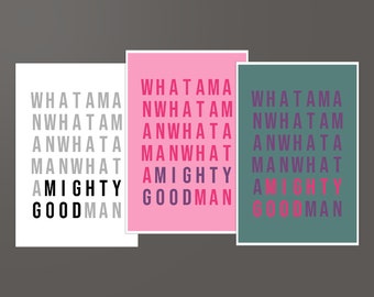 Fathers Day Greeting Card | Perfect Gift for Dad | Song Lyrics Typography Notecard