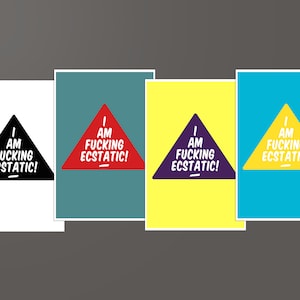 Lege wenskaart MULTIPACK. Any Occasion Card. Adult Humor Typografie Notecard
