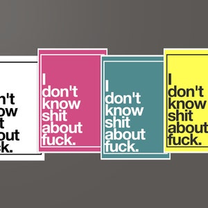 Lege wenskaart MULTIPACK. Any Occasion Card. Adult Humor Typografie Notecard