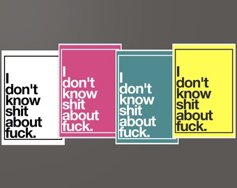 Blank Greeting Card. Any Occasion Card. Adult Humour Typography Notecard